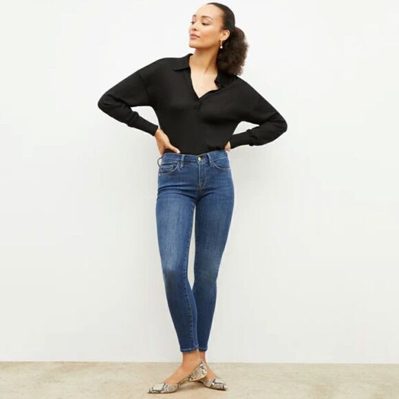 Frame Denim Le Skinny De Jeanne Fillmore 26 - Picture 1 of 8